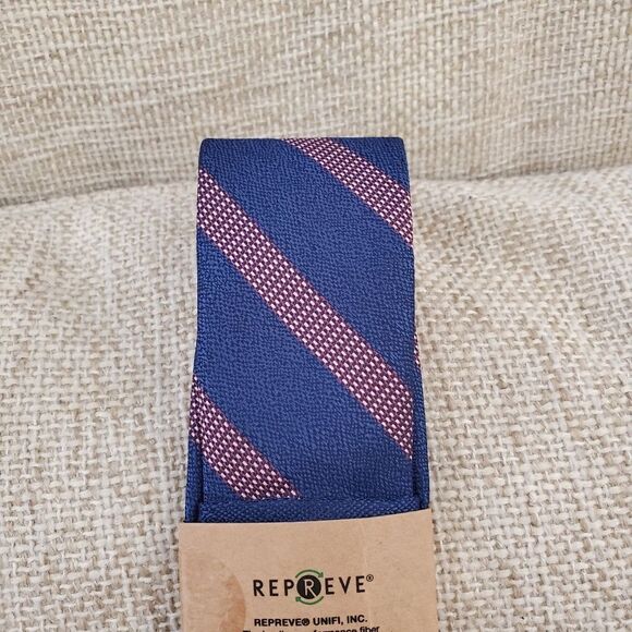 Bar III Mellini Skinny Textured Striped Tie - Picture 6 of 8